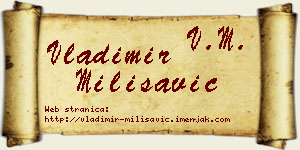 Vladimir Milisavić vizit kartica
